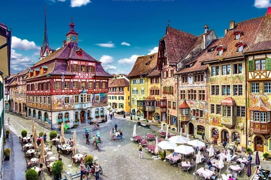 Schoene Einliegerwohnung 200M Vom Wasser Entfernt ชไตน์ อัม ไรน์ ภายนอก รูปภาพ